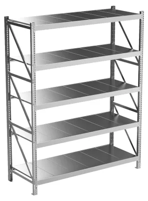 Produktbild von Povag Lagerregal 150 kg Fachlast, 200x160x60 cm, Schwerlastregal mit 5 Fachböden