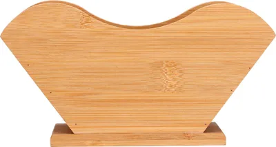 Image de Porte-filtre à café en bambou Distributeur de mouchoirs en forme de V réutilisable pour la maison