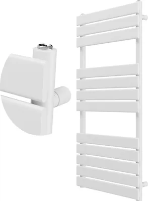 Obrázek produktu pro Granitan | Koupelnový radiátor Oslo - 120x60 cm - Bílý - Moderní design - Minimalistický a praktický