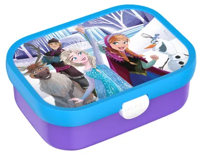 Produktbild von Mepal - Brotdose Campus - Bento Box Kinder - Brotdose mit Fächern & Gabel - Meal Prep Box mit Clip-Verschluss - BPA-frei & Spülmaschinenfest - 750 ml - Frozen Friends