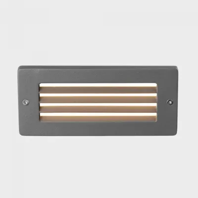 Obrázok produktu pre KOHL LIGHTING HUNTER Vstavaná nástenná svietidlo 195 x 100 mm, tmavošedá, 7 W, CRI 80, 3000 K, bez možnosti stmievania