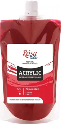 Zdjęcie produktu dla Rosa Studio Farba akrylowa Carmine (429) 200 ml 1 szt.