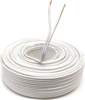 Produktbild von Lautsprecherkabel 25m Weiß 2,5 mm² Kupfer Audiokabel Boxenkabel Litze Subwoofer