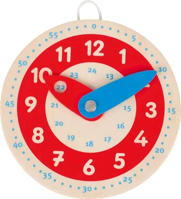 Image de Horloge éducative en bois Goki