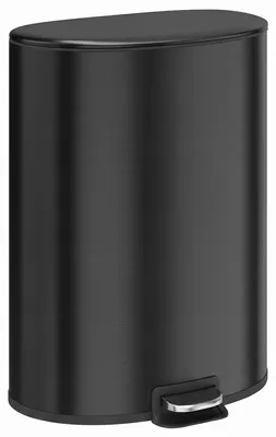 Produktbild von HOMCOM 40 L Tretmülleimer mit Soft-Close- und Offenhalte-Deckel, Schwarz