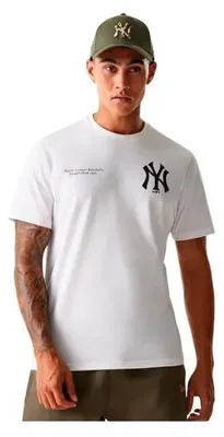 Image de T-shirt MLB New York Yankees New Era Arch Graphic blanc
