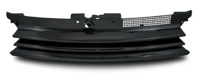 Kühlergrill Sportgrill Schwarz ohne Emblem mit Halbmond für VW Golf 4 IV 1997-05 – Produktansicht