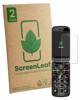 Produktbild von 2x ScreenLeaf Schutzfolie für Guwet G739 nachhaltiger Displayschutz Display Schutz Folie Klar Transparent