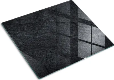 Obrázek produktu pro Kryt varné desky – Kryt na indukční desku – Ochranná skleněná deska – 60x52 cm – Skleněné ochranné desky na sporák – Odolná proti poškrábání a nárazům – Snadné čištění – Hygienická – Tvrzené sklo – Protiskluzové nožičky – Břidlicově šedá