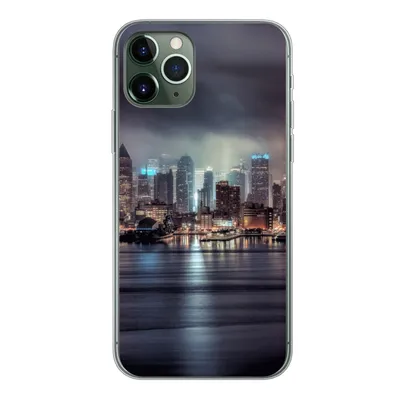 Produktbild von MuchoWow® Handyhülle Schutzhülle Hülle für iPhone 11 Pro New York - Amerika - Skyline Silikon Softcase Handy Hülle - Handy