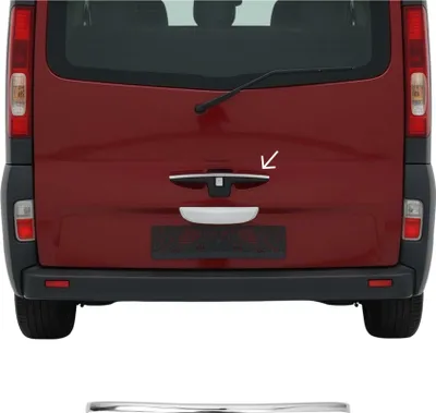 Image de Garniture supérieure de Coffre pour Renault Trafic II 2001-2014 acier inox