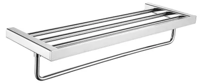 Handtuchhalter Wandmontage Messing Silber 62 cm