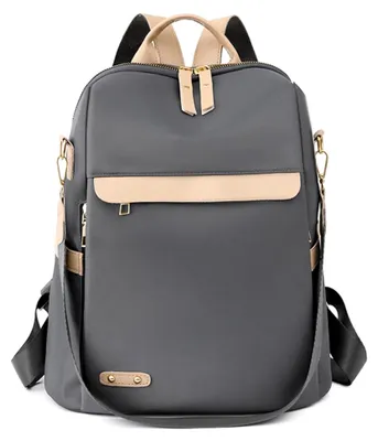 Produktbild von Casual Rucksack Damen Leichte Rucksack Handtasche Schultertaschen Anti Diebstahl Rucksack Cityrucksack Schulrucksack Daypack für Reise Freizeit Grau