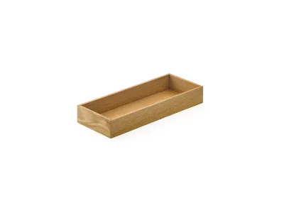 Produktbild von Modify Schale B 300 x T 117,5 x H 43 mm, Eiche hell / Besteckeinsatz Holz