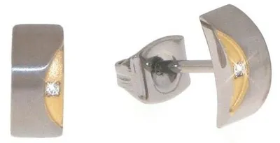 Obrázok produktu pre Titánové náušnice do ucha s diamantmi pre dámy