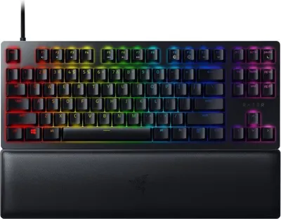 Produktbild von Razer Huntsman V2 - Kabelgebunden - USB - Optomechanischer Schlüsselschalter - AZERTY - RGB-LED - Schwarz