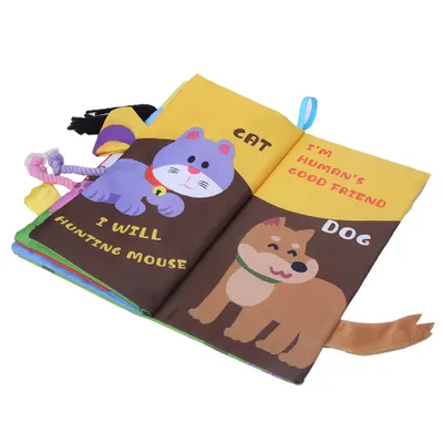 Produktbild von Stoffbuch,Baby-Stoffbuch,Waschbares Stoffbuch,Weiches Stoffbuch,Tier-Stoffbuch