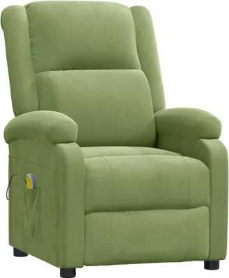 Obrázok produktu pre masážne kreslo vidaXL Light Green Velvet