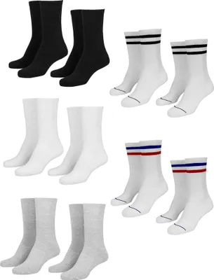 Obrázek produktu pro Ponožky Urban Classics Sporty Socks 10-Pack blk/wht/gry+wht/nvy/rd+wht/blk - 43–46