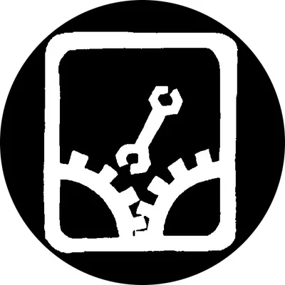 Produktbild von Ansteckbutton 25 mm schwarz-weiß