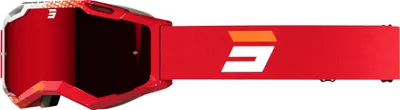 Image de Lunettes de motocross Shot Iris 2.0 Fusion, rouge/blanc, taille unique