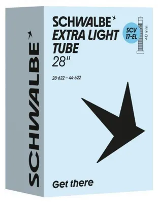 Zdjęcie produktu dla Dętka rowerowa Schwalbe SCV17 Extra Light 28/44-622 – waga 105 g