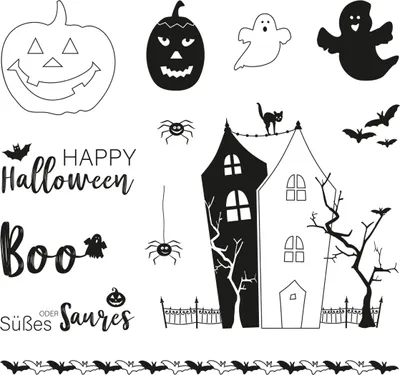 Produktbild von Clear Stamps "Halloween"