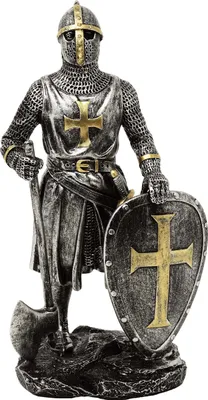 Produktbild von Ritterfigur Ritter stehend mit Kampfaxt - Ritterfigur Mittelalter Ritter