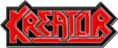 Image de Kreator - Logo de remplissage - Badge, émail RO7344 (Taille unique) (Rouge/Noir)