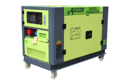Obrázek produktu pro Varan Motors - 92693 Elektrický dieselový generátor Tichý generátor 10kVA 400V 230V 12V, chlazený vodou
