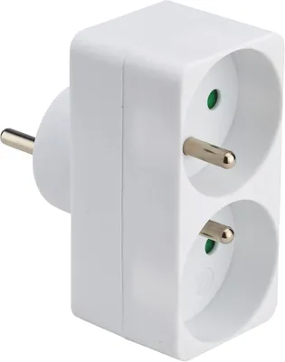 Zdjęcie produktu dla Przedłużacz DEBFLEX - Kabel przedłużający - Przedłużacz gniazdka - Podwójne gniazdko elektryczne