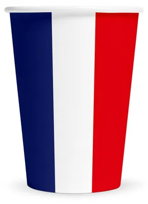 Produktbild von 8 Pappbecher 210 ml- Frankreich