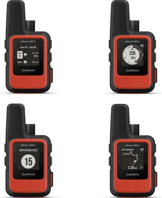 Produktbild von Garmin inReach Mini 2, Persönlich, Schwarz, Rot, IPX7, 23 x 23 mm, 176 x 176 Pixel, Monochrom