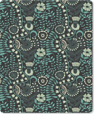 Produktbild von MuchoWow® Mauspad Mousepad Blumen - Blau - Muster 30x40 cm - Mousepads - Maus Mat - Pad - Mausunterlage - Mausmatten