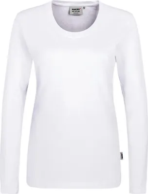 Produktbild von HAKRO Damen Longsleeve Classic 178, weiß, S