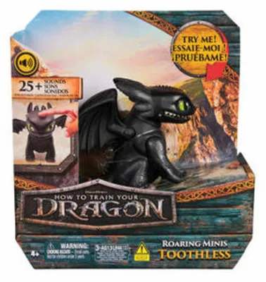 Produktbild von DreamWorks Dragons Drachenzähmen leicht gemacht - Interaktiver Mini-Drache Ohnezahn, Figur mit Soundeffekten, 4 Jahr(e), Mehrfarbig
