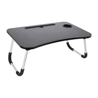 Produktbild von Serviertablett/Tisch von Excellent Houseware, MDF/Metall, 60 x 40 x 28 cm, schwarz
