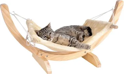 Produktbild von Cat Relax beige Katze Hängematte Katzenliege Katzenbett 71 x 36 x 36 cm