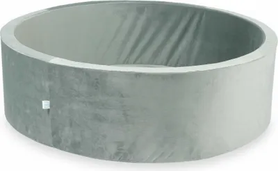 Image de Piscine à balles 130x40 gris velours - Sans balles / Sans balles
