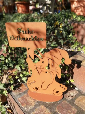 Produktbild von Edelrost Weihnachtsbunny
