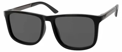 Produktbild von Polarisierte rechteckige Sonnenbrille – UV400 Schutz, Uni Schwarz