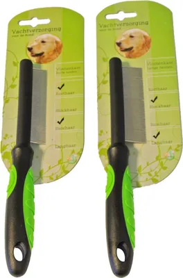 Image de Peigne anti-puces pour chiens à dents courtes Soin du pelage - Gebr de boon