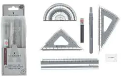 Produktbild von Geometrieset in einer Box von Smart Academy, 7-teilig – INTERDRUK