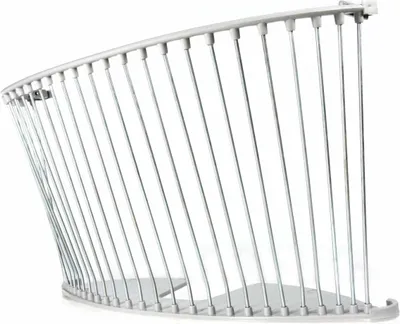 Immagine prodotto di Cestino portapacchi UNI Auto rotondo grigio in metallo/plastica 450x110x240 mm