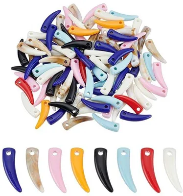 Produktbild von Kunststoff-Wolftandhanger-Set - Viele Farben - 200 Stück