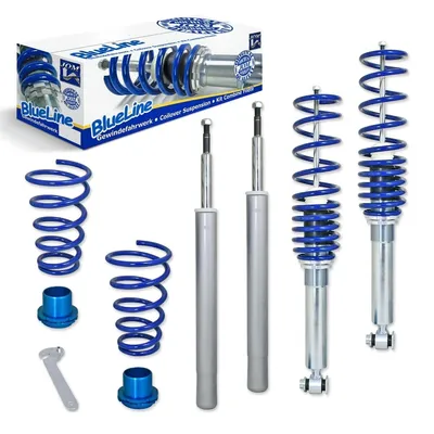 Produktbild von BlueLine Gewindefahrwerk passend für BMW E34 Limousine 525i, 530i, 540i, 524TD / TDS, 530D (D16 / M14), Baujahr 8.1990 - 1995