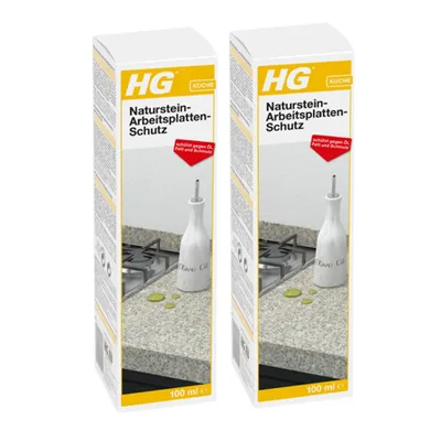 Produktbild von HG Naturstein-Arbeitsplatten-Schutz 100ml (2er Pack)