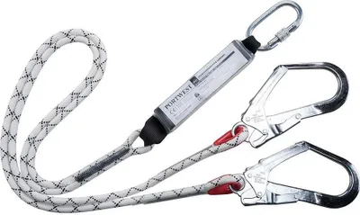 Produktbild von Portwest - Doppelter Lanyard Stoßdämpfer PW967 (Einheitsgröße) (Weiß)