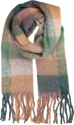 Produktbild von Clayre & Eef Winterschal Damen 38x200 cm Grün Textil