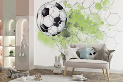 Obrázek produktu pro DECO WALLS Fotbalová tapeta do dětského pokoje - výjimečná odolnost XXL 148x220 cm